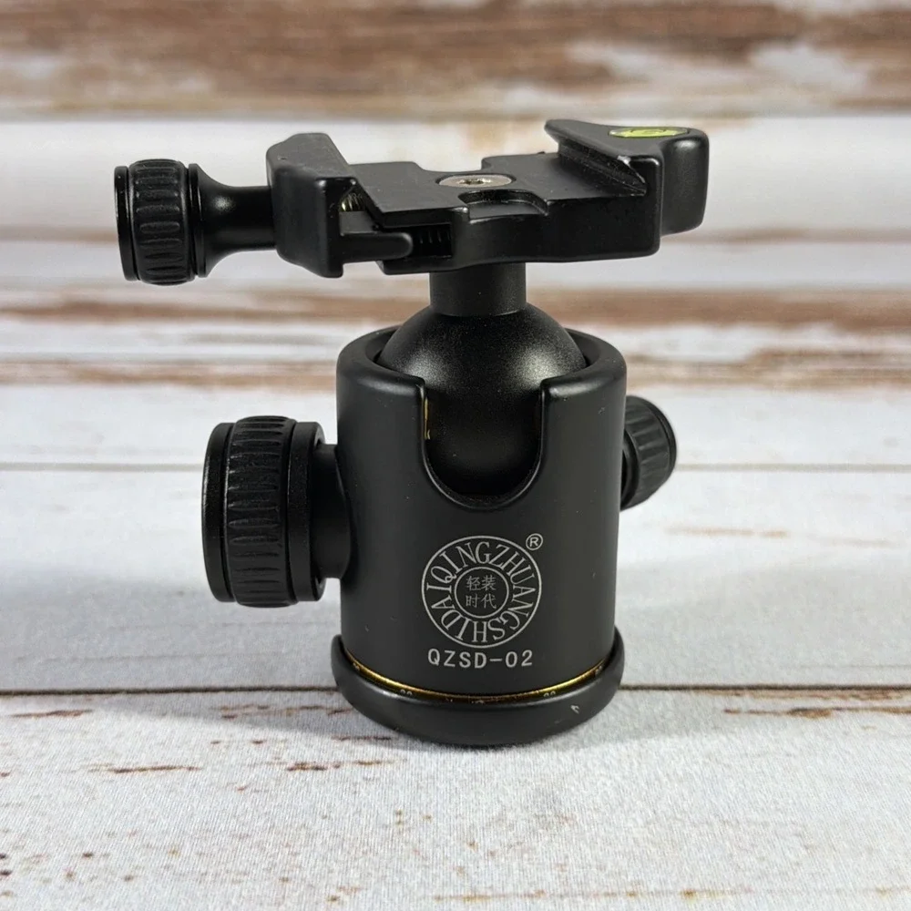 QZSD-03 Q03 Aluminum 360 Panoramic Swivel Camera Tripod Ball Head Mount Used